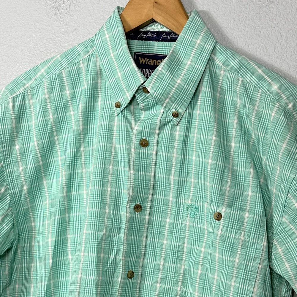 Wrangler George Strait Plaid Button Down Shirt